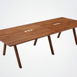 Table de réunion XXL Chevron