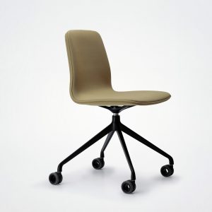 Chaise Eliott 4 branches à roulettes