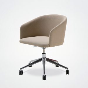 Chaise Oscar 5 branches roulettes